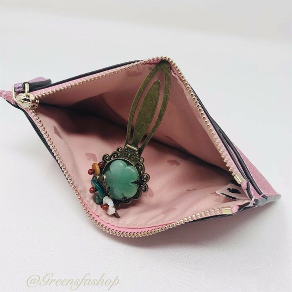 NEW KATE SPADE LOLA GLITTER SATCHEL & CARD HOLDER - Picture 12 of 12